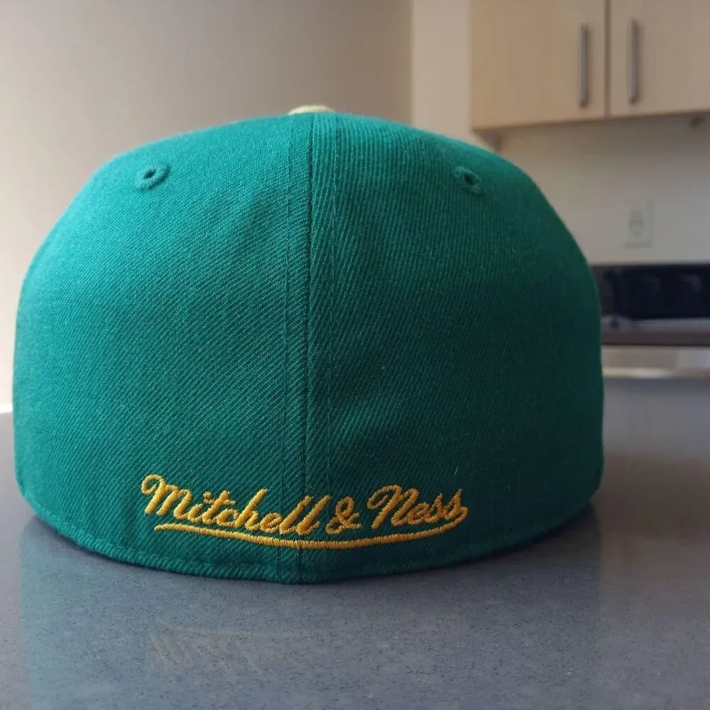 Seattle Supersonics Green Original Logo Mitchell & Ness 7 1/4 Cap Hat